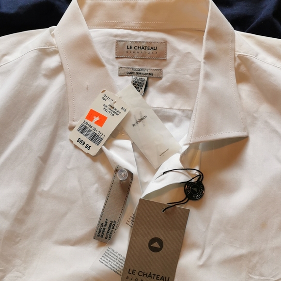 Men's White tailored dress shirt - Picture 4 of 4